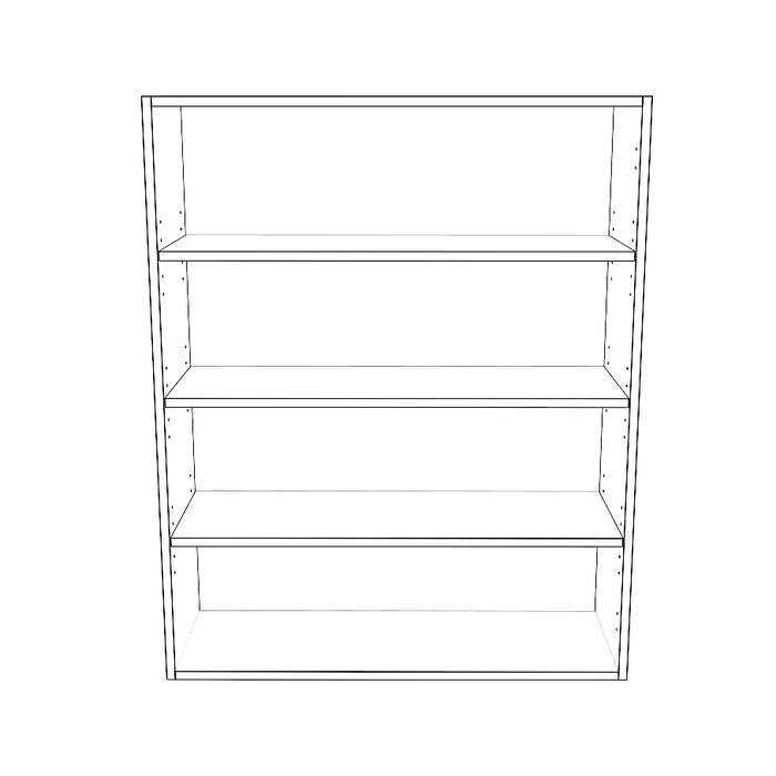 34" Wide x 42" High Wall Cabinet - Thermofoil Doors