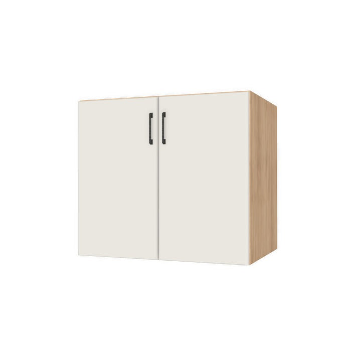 35" Wide Base Cabinet - (Hardrock Maple Melamine Boxes - Flat Panel Doors)