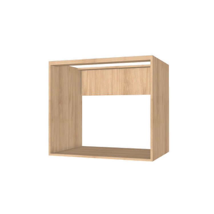 35" Wide Base Cabinet - Sink Cabinet - No Back - (Ply Wood Boxes - Flat Panel Doors)