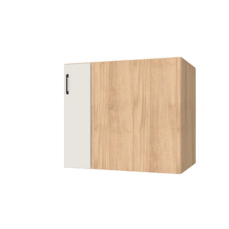 35" Blind Corner Base Cabinet - Door on Right/Left Side - (Hardrock Maple Melamine Boxes - Flat Panel Doors)