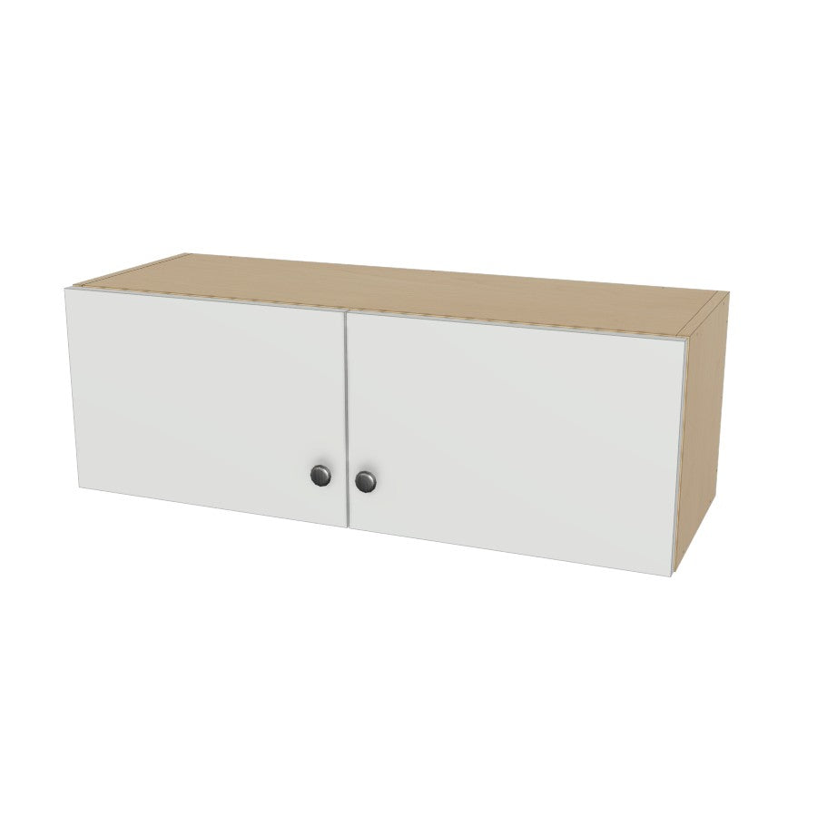 35" Wide x 12" High Wall Cabinet - (Ply Wood Boxes - Flat Panel Doors)