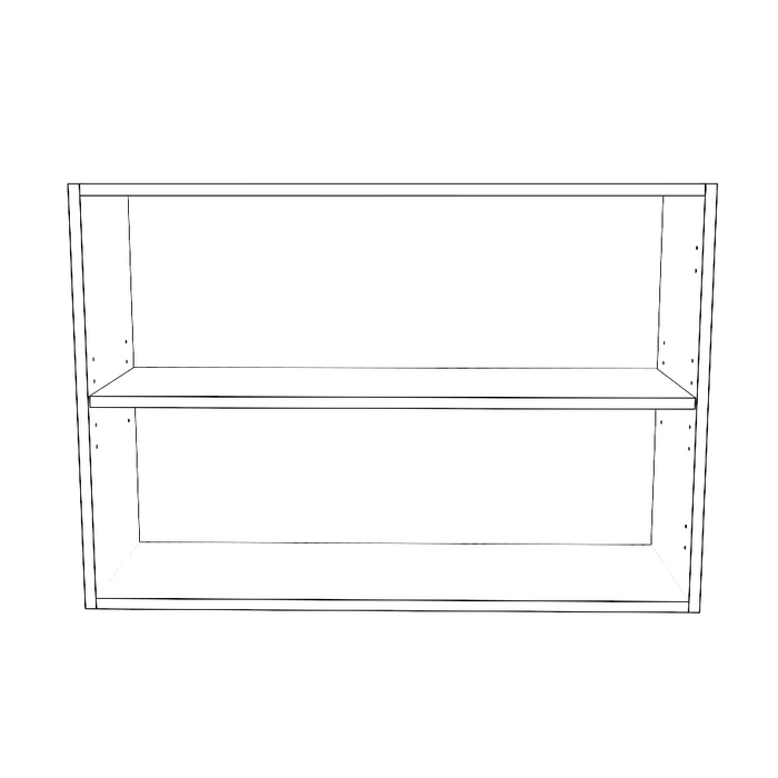 35" Wide x 24" High Wall Cabinet - Thermofoil Doors