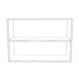 35" Wide x 24" High Wall Cabinet - Painted Doors