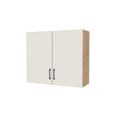 35" Wide x 30" High Wall Cabinet - (Hardrock Maple Melamine Boxes - Flat Panel Doors)
