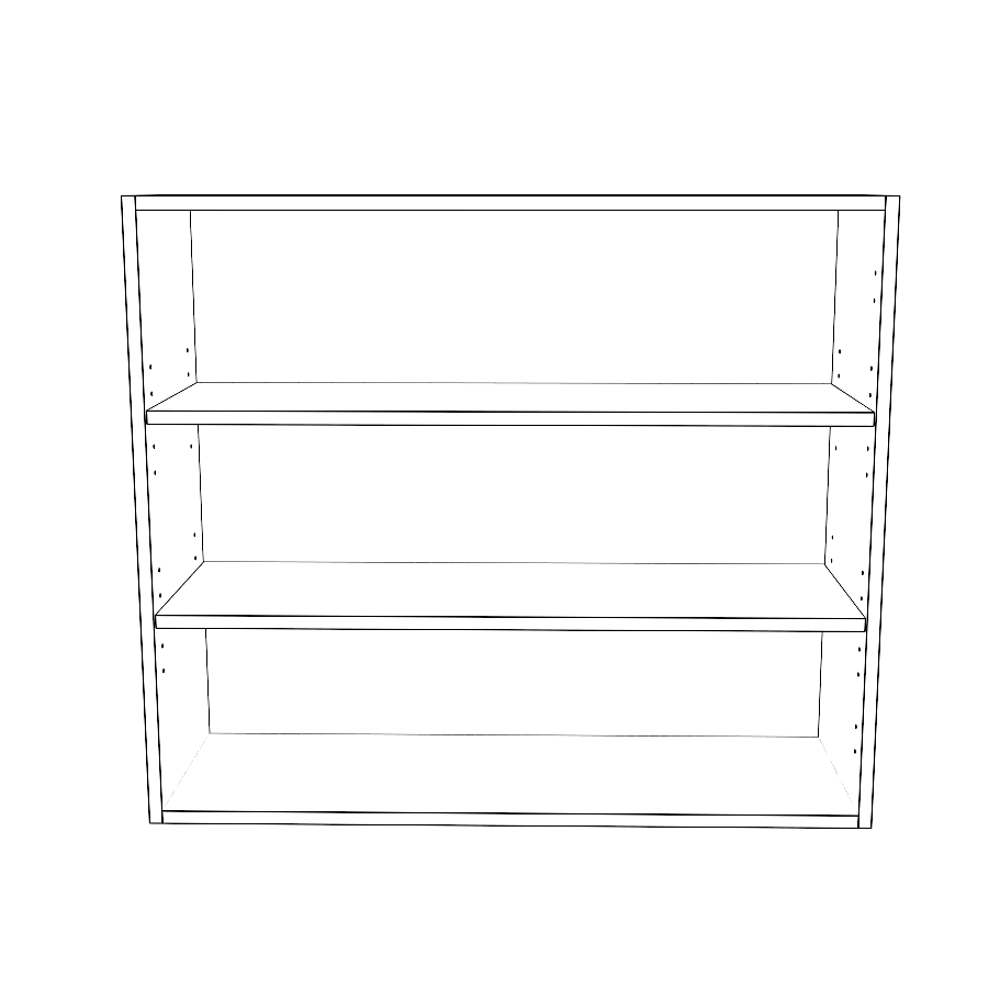 35" Wide x 30" High Wall Cabinet - Thermofoil Doors