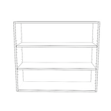 35" Wide x 30" High Wall Cabinet - Thermofoil Doors