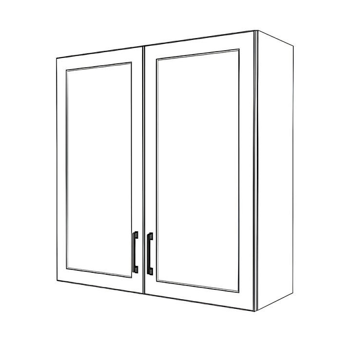 35" Wide x 36" High Wall Cabinet - Painted Doors