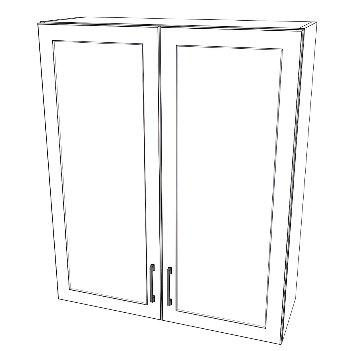 35" Wide x 42" High Wall Cabinet - Thermofoil Doors
