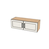 36" Wide x 12" High Fridge/Stove Cabinet - (Ply Wood Boxes - Painted Doors)