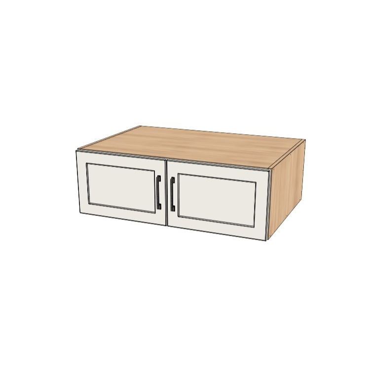 36" Wide x 12" High x 24" Deep Fridge/Stove Cabinet - (Hardrock Maple Melamine Boxes - Painted Doors)