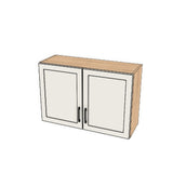 36" Wide x 24" High Fridge/Stove Cabinet - (Ply Wood Boxes - Painted Doors)