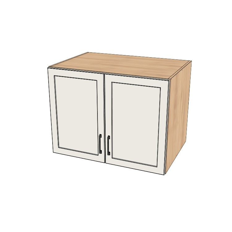 36" Wide x 27" High x 24" Deep Fridge/Stove Cabinet - (Hardrock Maple Melamine Boxes - Painted Doors)