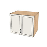 36" Wide x 30" High x 24" Deep Fridge/Stove Cabinet - (Hardrock Maple Melamine Boxes - Painted Doors)