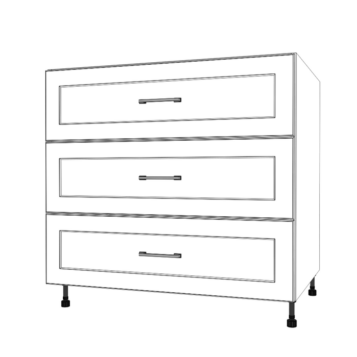 36" Wide Drawer Cabinet - Painted Doors