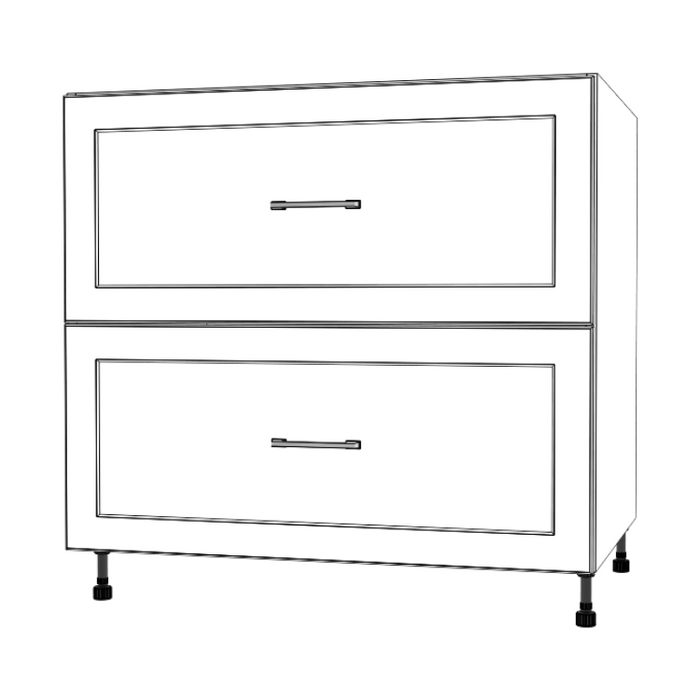 36" Wide Drawer Cabinet - Painted Doors