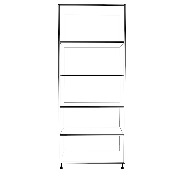 35" Wide Tall Pantry Cabinet - Painted Doors