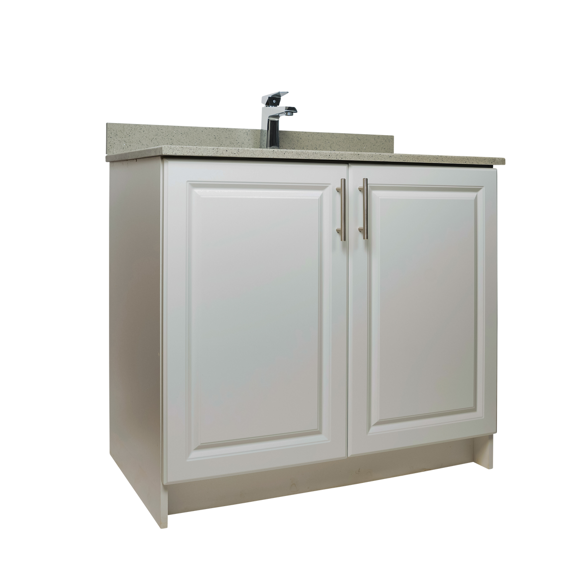 36" MDF - 2 Door - Light Grey - Raised Panel Doors