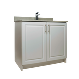36" MDF - 2 Door - Light Grey - Raised Panel Doors