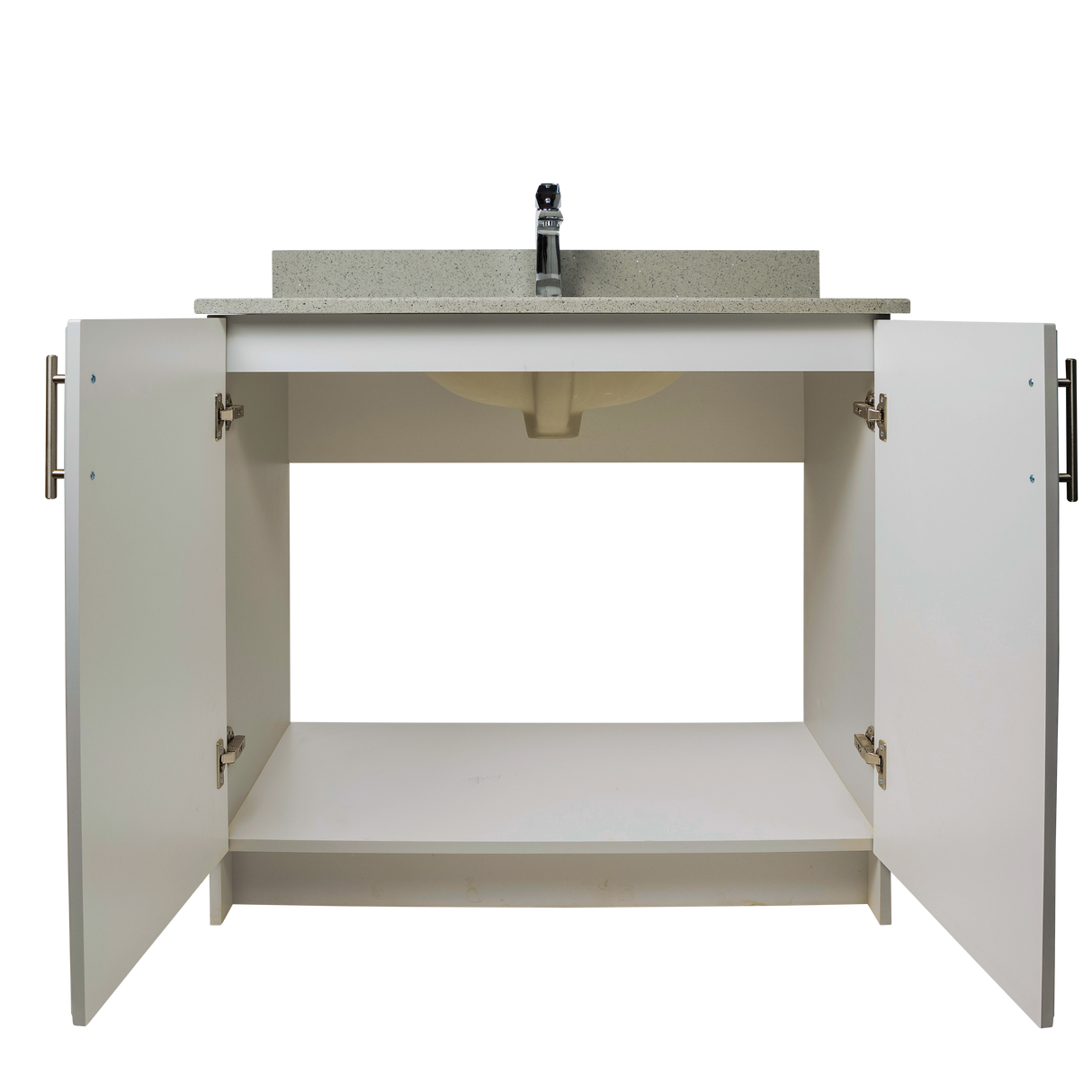 36" MDF - 2 Door - Light Grey - Raised Panel Doors