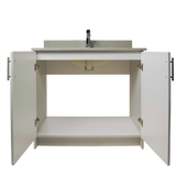 36" MDF - 2 Door - Light Grey - Raised Panel Doors