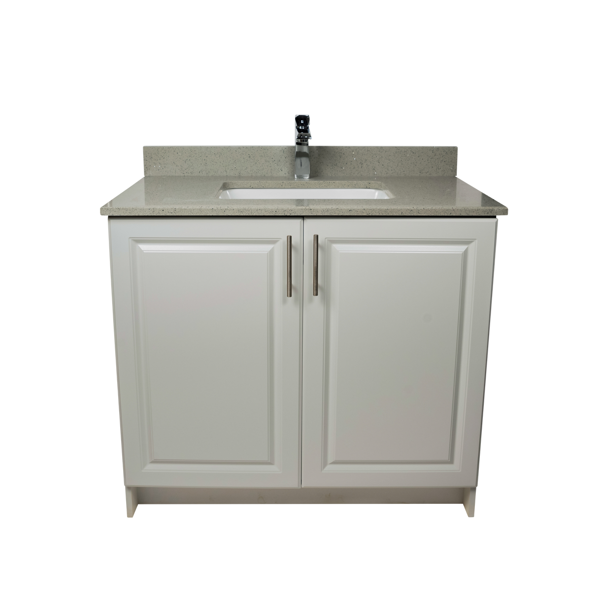 36" MDF - 2 Door - Light Grey - Raised Panel Doors