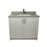 36" MDF - 2 Door - Light Grey - Raised Panel Doors