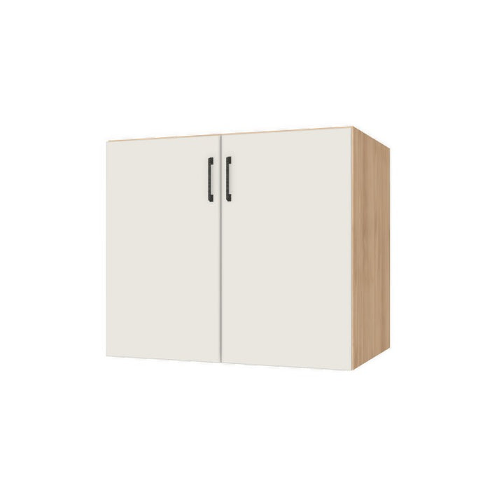 36" Wide Base Cabinet - Sink Cabinet - No Back - (Hardrock Maple Melamine Boxes - Flat Panel Doors)