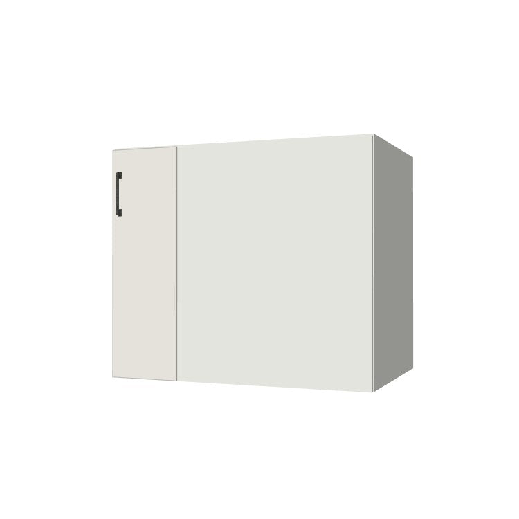 36" Blind Corner Base Cabinet - Door on Right/Left Side - (White Melamine Boxes - Flat Panel Doors)