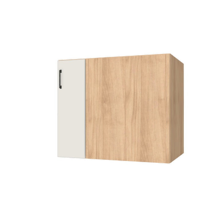 36" Blind Corner Base Cabinet - Door on Right/Left Side - (Hardrock Maple Melamine Boxes - Flat Panel Doors)