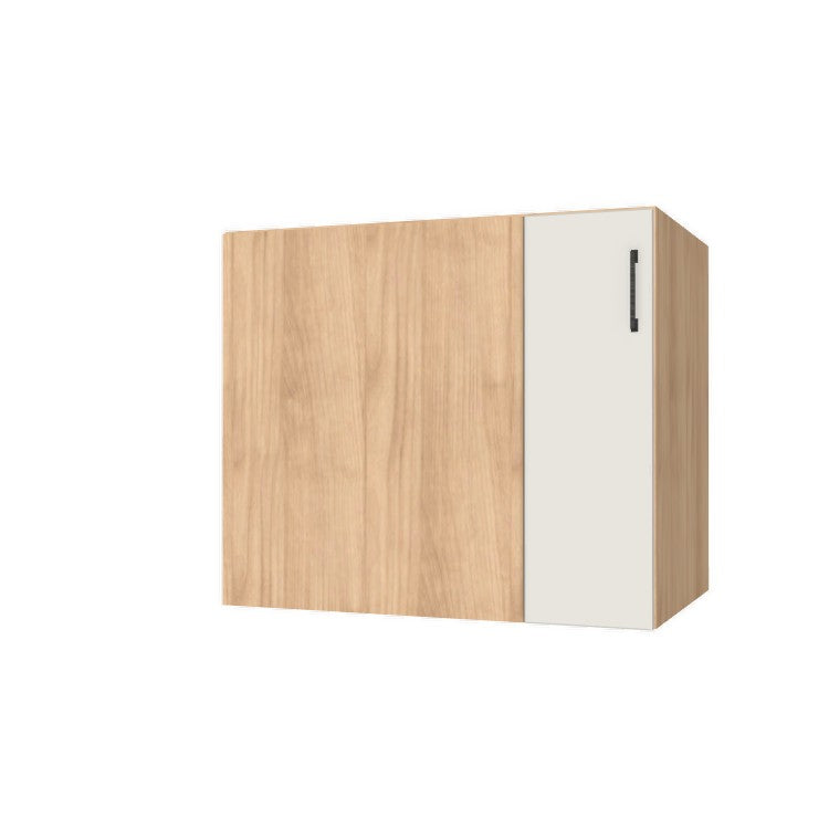 36" Blind Corner Base Cabinet - Door on Right/Left Side - (Hardrock Maple Melamine Boxes - Flat Panel Doors)