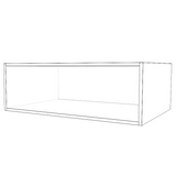 36" Wide x 12" High x 24" Deep Fridge Cabinet - Thermofoil Doors