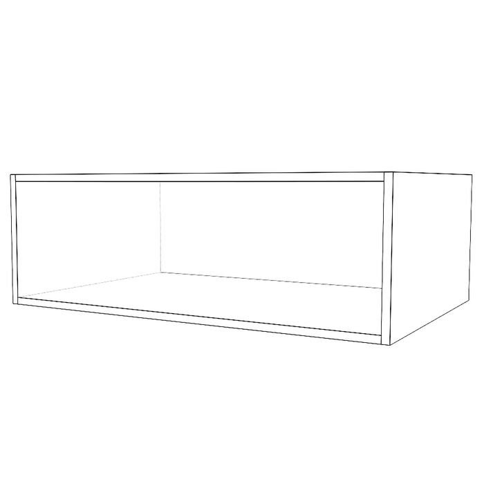 36" Wide x 12" High x 24" Deep Fridge Cabinet - Thermofoil Doors