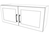 36" Wide x 15" High Stove Cabinet - Thermofoil Doors