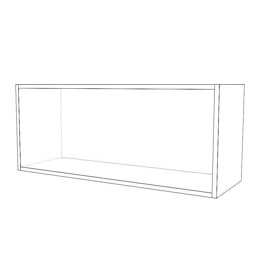36" Wide x 15" High Stove Cabinet - Thermofoil Doors