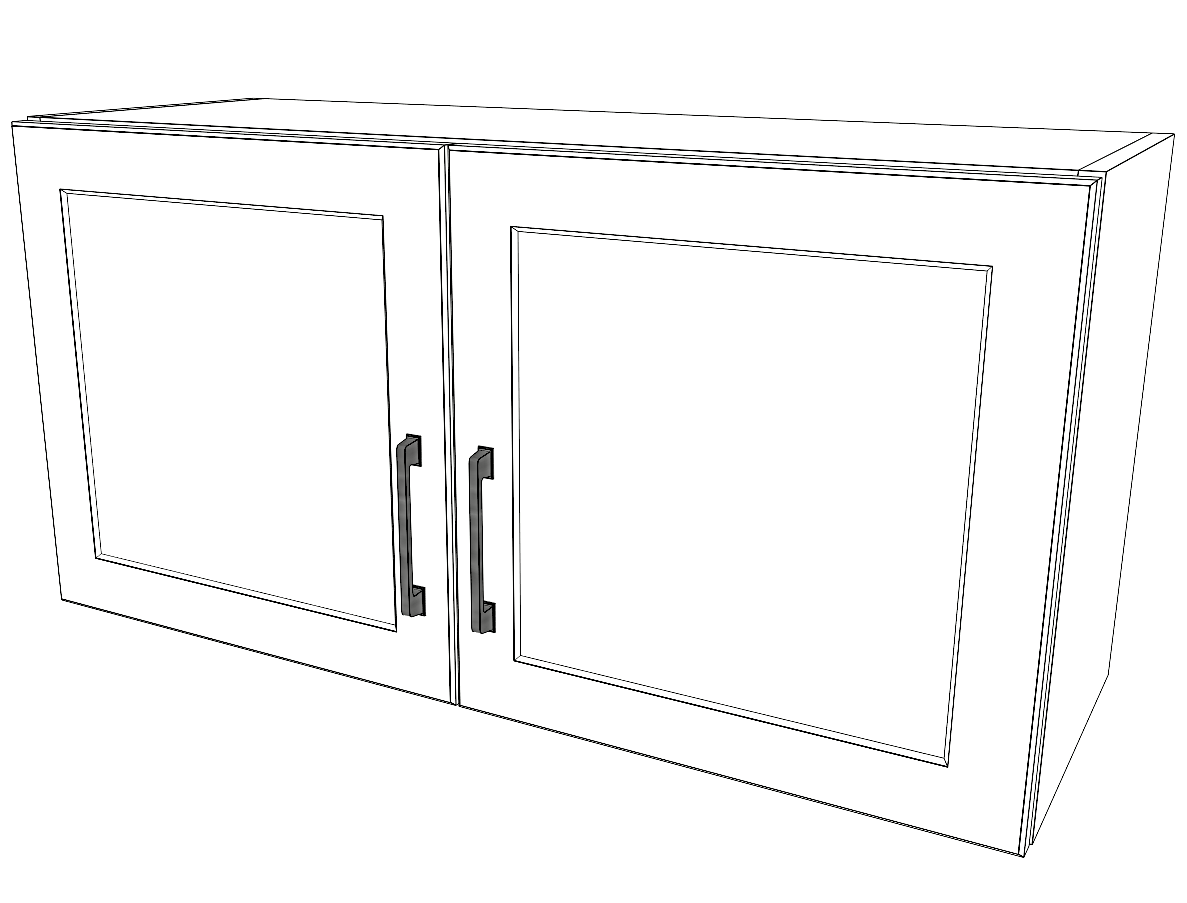 36" Wide x 18" High Stove Thermofoil Doors — RTI