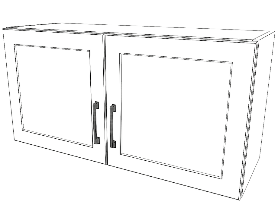 36" Wide x 18" High Stove Cabinet - Thermofoil Doors