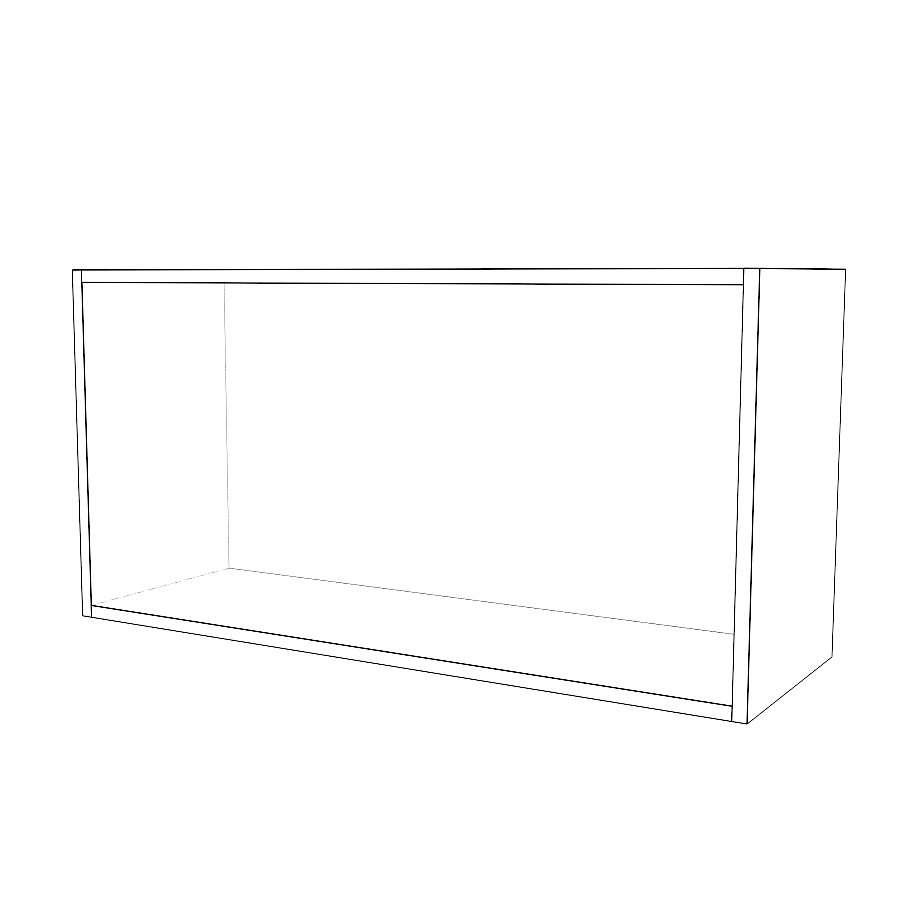 36" Wide x 18" High Stove Cabinet - Thermofoil Doors