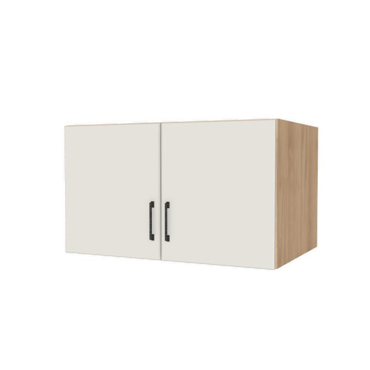 36" Wide x 21" High x 24" Deep Fridge/Stove Cabinet - (Hardrock Maple Melamine Boxes - Flat Panel Doors)