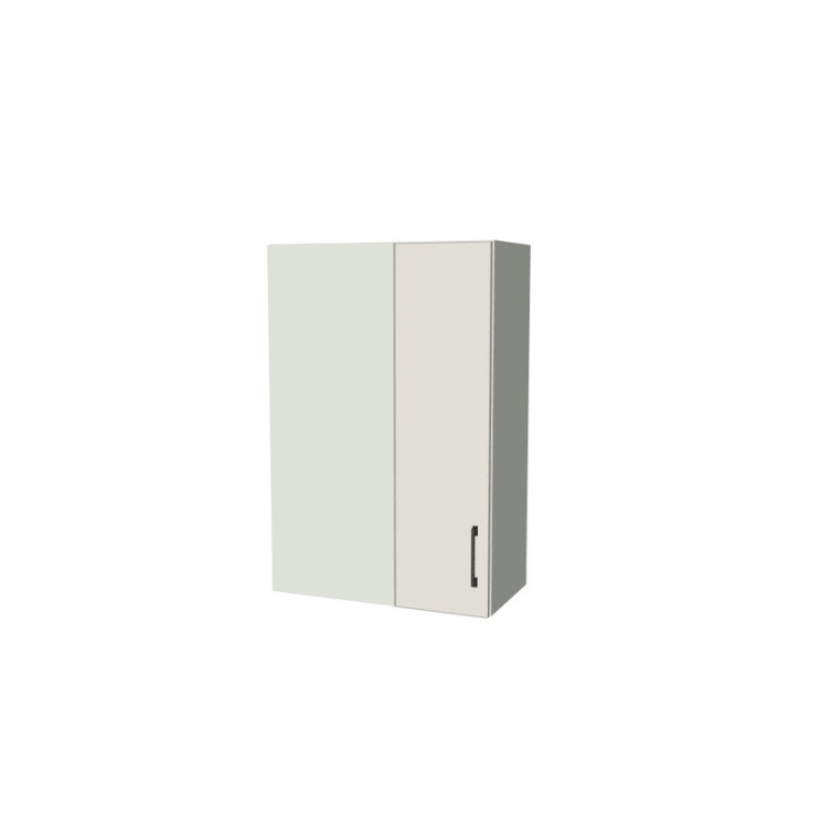 24" Wide 36" High Blind Corner Wall Cabinet - Door on Right/Left Side - (White Melamine Boxes - Flat Panel Doors)