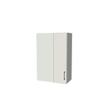 24" Wide 36" High Blind Corner Wall Cabinet - Door on Right/Left Side - (White Melamine Boxes - Flat Panel Doors)