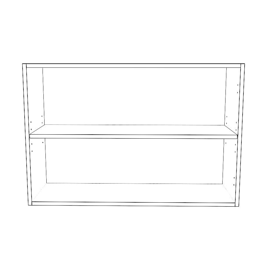 36" Wide x 24" High Wall Cabinet - Thermofoil Doors
