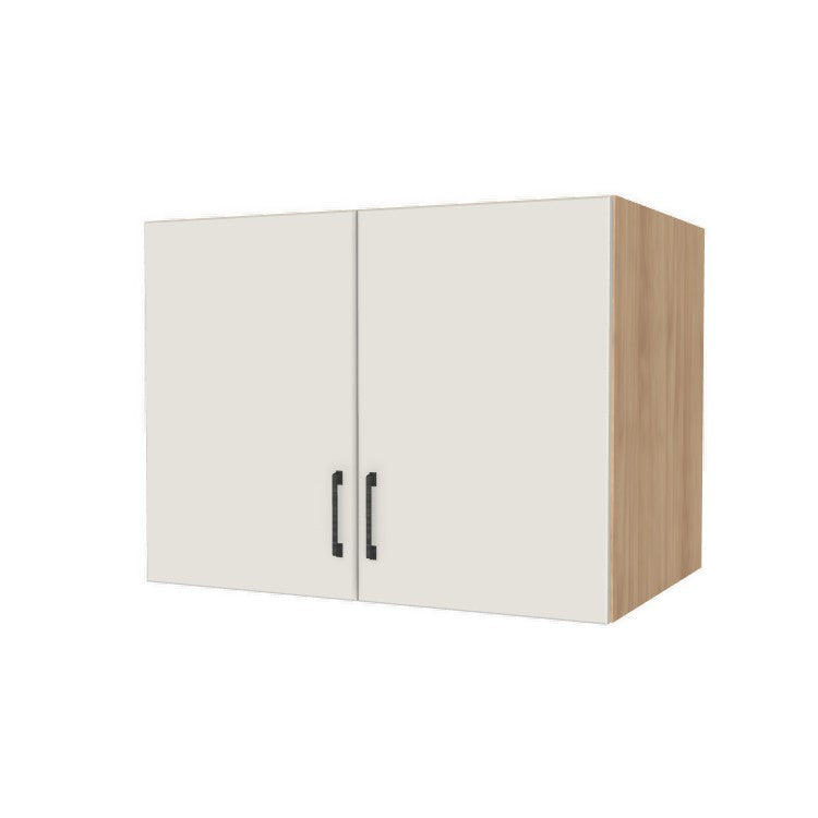 36" Wide x 27" High x 24" Deep Fridge/Stove Cabinet - (Hardrock Maple Melamine Boxes - Flat Panel Doors)