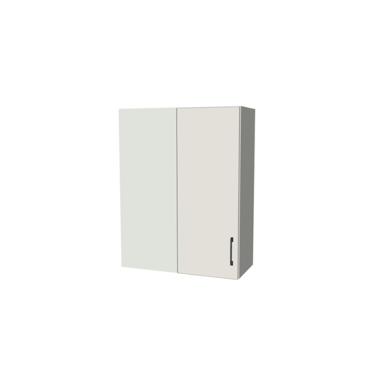 28" Wide 36" High Blind Corner Wall Cabinet - Door on Right/Left Side - (White Melamine Boxes - Flat Panel Doors)