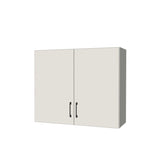 36" Wide x 30" High Wall Cabinet - (White Melamine Boxes - Flat Panel Doors)