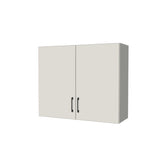 36" Wide x 30" High Fridge/Stove Cabinet - (White Melamine Boxes - Flat Panel Doors)