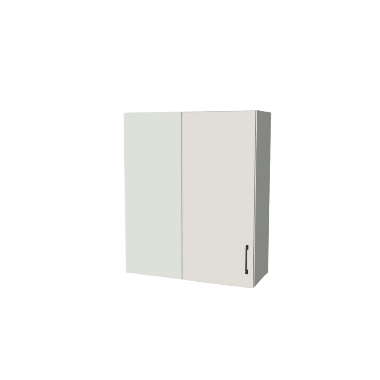 30" Wide 36" High Blind Corner Wall Cabinet - Door on Right/Left Side - (White Melamine Boxes - Flat Panel Doors)
