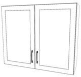 36" Wide x 30" High Wall Cabinet - Thermofoil Doors