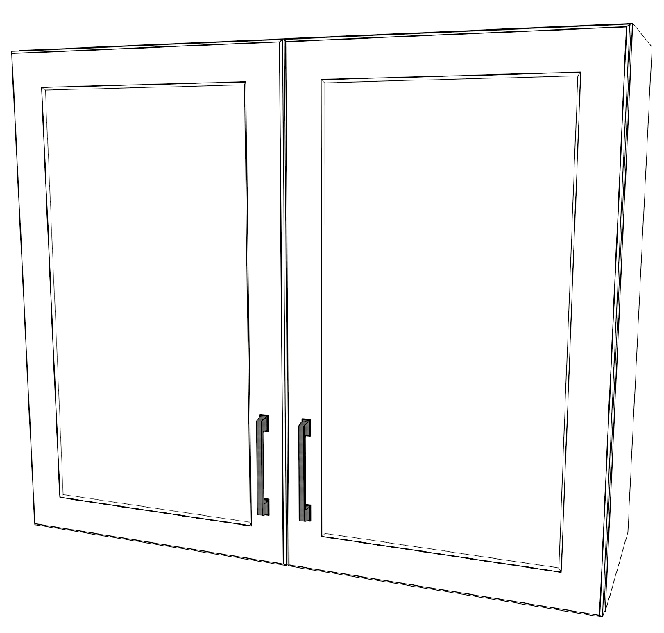 36" Wide x 30" High Wall Thermofoil Doors — RTI