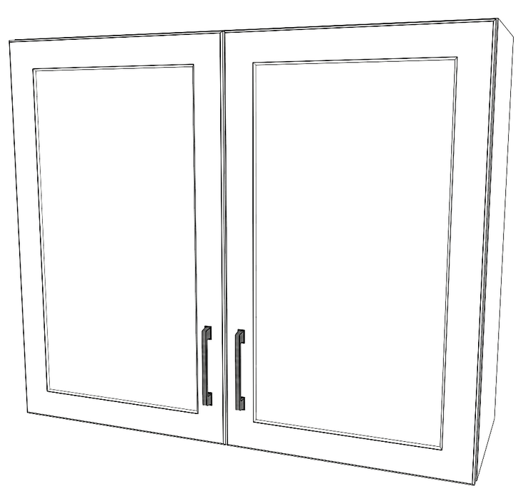 36" Wide x 30" High Wall Cabinet - Painted Doors