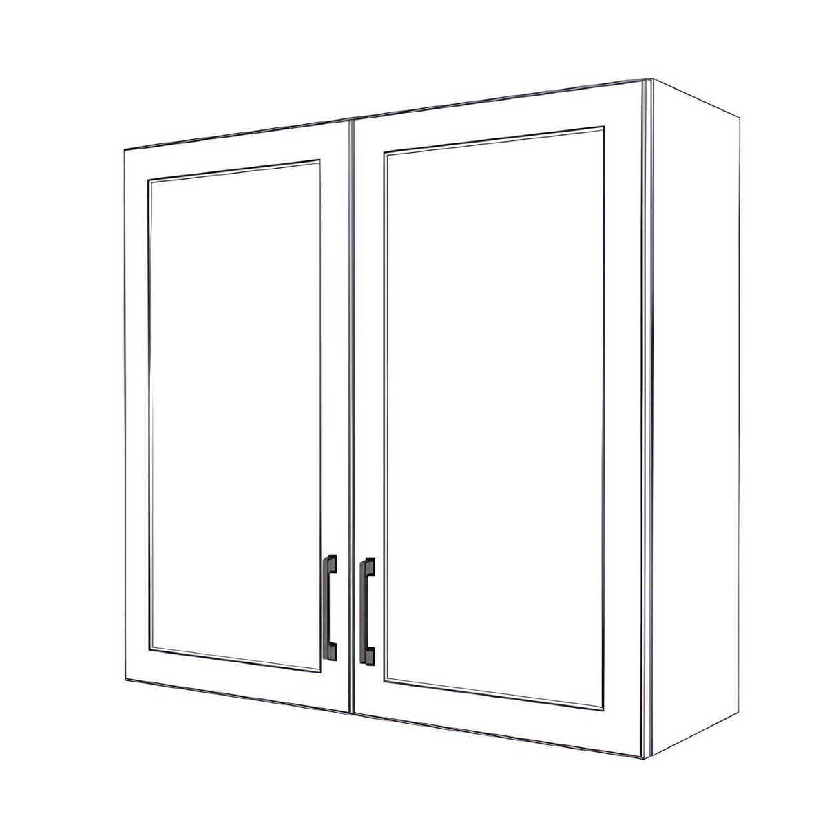 36" Wide x 34" High Wall Cabinet - Thermofoil Doors